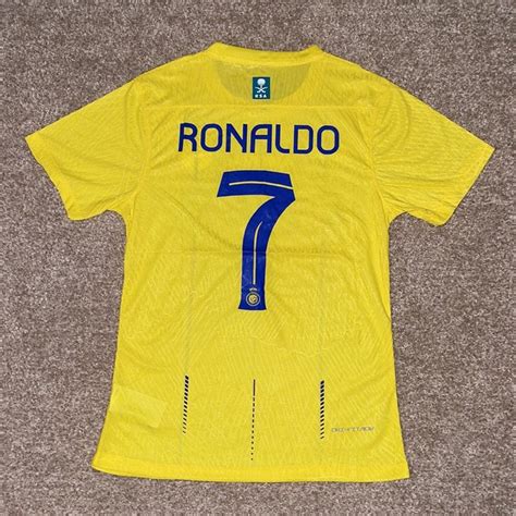 Nike Al Nasir Cristiano Ronaldo 2023/2024 Men’s Player Home Soccer Jersey🆕 in 2023 | Nike shirts ...