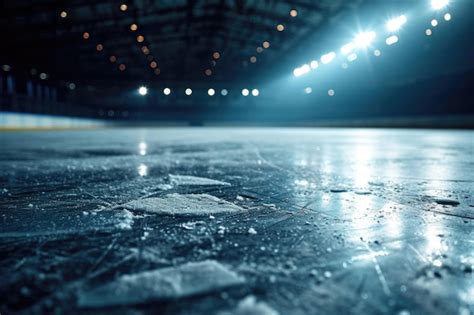 Premium Photo | An image of a hockey rink covered in a thick layer of ...