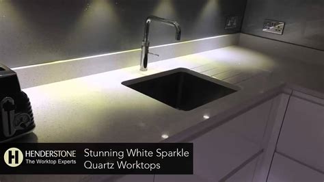 Sparkling White Quartz Countertops - Vanity 301