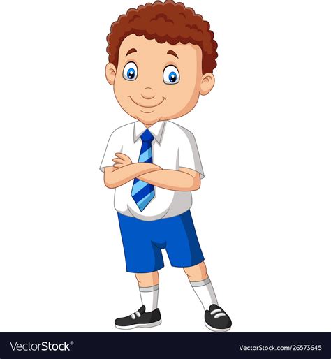 School Uniform Cartoon Image