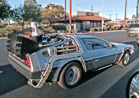 Back to the Future DeLorean arrives 1 year too early : Las Vegas 360