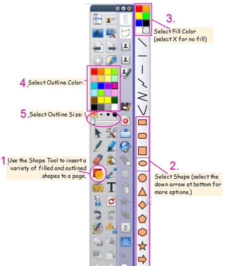 kuhl educational technology shape tool adding shapes  activinspire