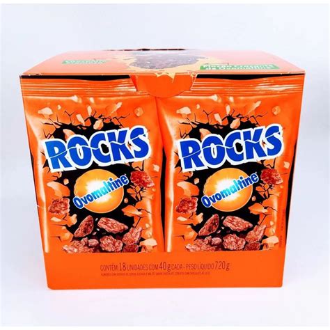 Rocks Ovomaltine Flocos Crocantes 18 Unidades X 40g 720g Shopee Brasil