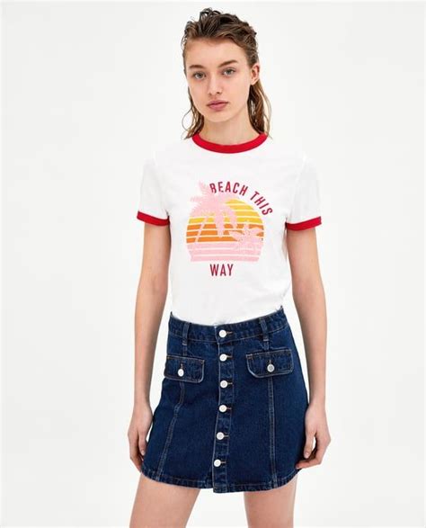 Women S T Shirts New Collection Online Zara United Kingdom Coffee