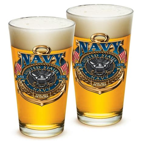 Pint Glasses United States Navy Ts For Men Or Women Us Navy American Beer Glassware The