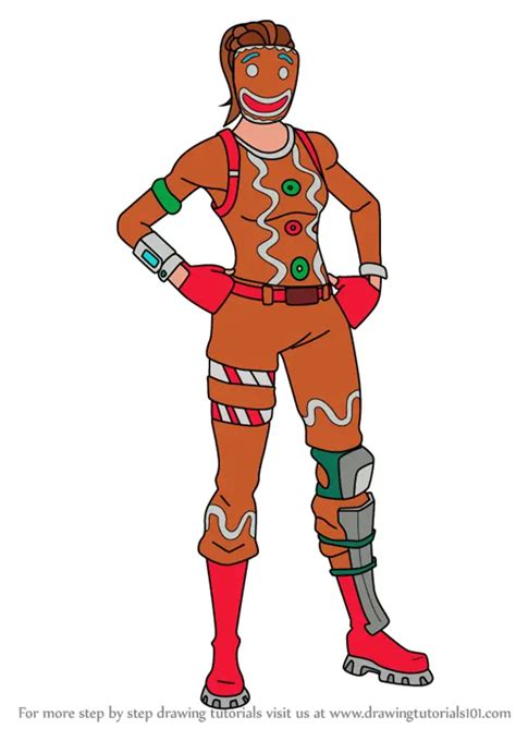 How To Draw Ginger Gunner From Fortnite Fortnite Step By Step