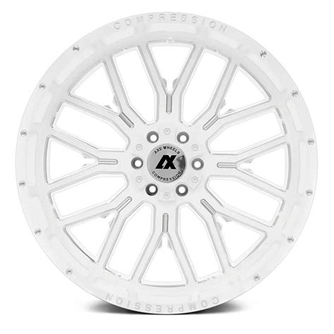 Axe® Ax6 3 Compression Forged Wheels Gloss White With Milled Accents