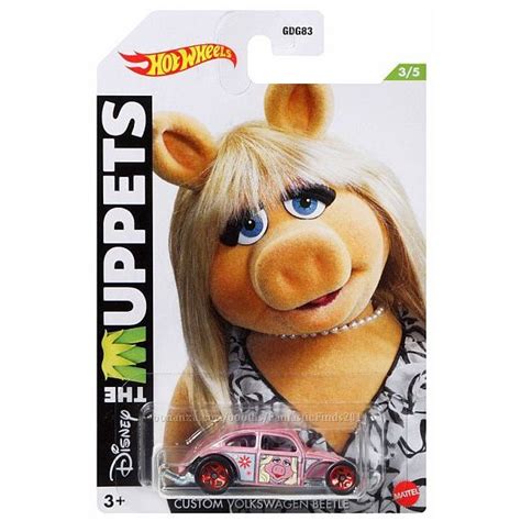 Hot Wheels Custom Volkswagen Beetle The Muppets Miss Piggy On Ebid