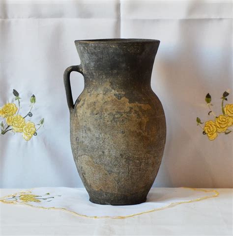 Ancient Clay Pot Antique Clay Vessel Rustic Ceramic Bowl Pottery Jug