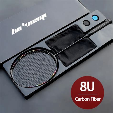 Super Licht 8U Full Carbon Fiber Badminton Rackets Met Zakken String