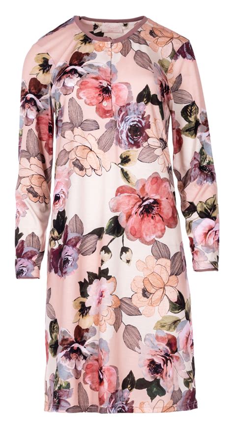 Γυναικείο Νυχτικό Pink Label Λευκό Ροζ Floral lingerie shop gr