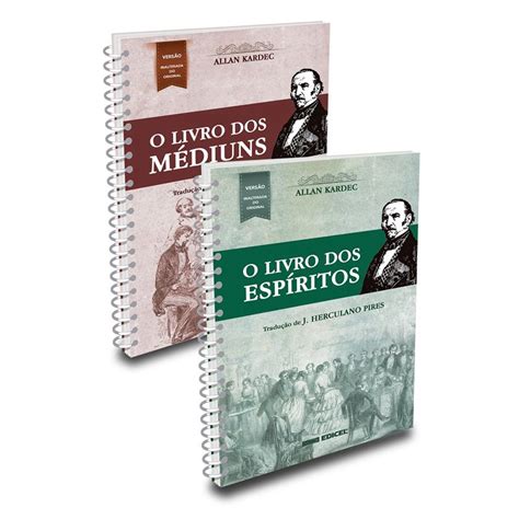 Kit O Livro Dos Espíritos O Livro dos Médiuns Espiral Submarino