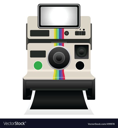 Polaroid camera Royalty Free Vector Image - VectorStock