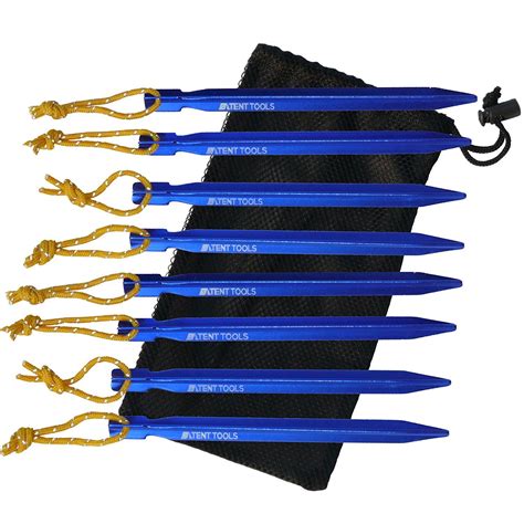 Tent Tools Premium Tent Stakes Bag 05 Oz Reflective Rope 100