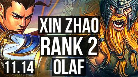 XIN ZHAO Vs OLAF JUNGLE Rank 2 Rank 1 Xin 6 2 7 KR Challenger