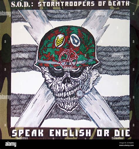 S O D Stormtroopers Of Death Speak English Or Die 12 Vinyl Lp