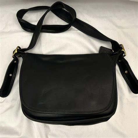 Coach Bags Vintage Coach Patricias Legacy Black Leather Crossbody