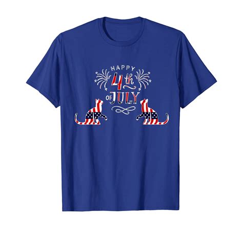 Happy 4th Of July Independence Day With Two Cat T Shirt Unisex Tshirt