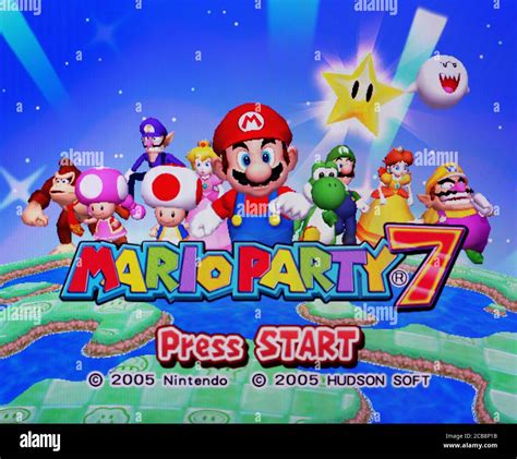 Mario Party 7 Nintendo Gamecube Videogame Editorial Use Only Stock