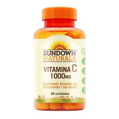 Vitamina C Mg Sundown Naturals Comprimidos Drogaria