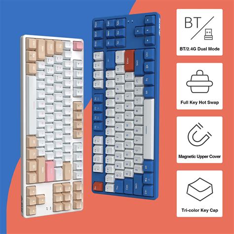 Snapklik Lomiluskr Ak Hot Swap Wireless Mechanical Keyboard Bluetooth G Dual Mode