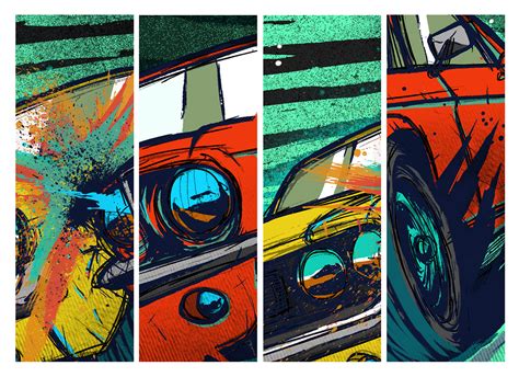 Car Chase ~ Illustration on Behance