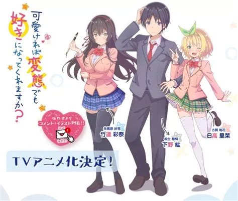 Le Light Novel Kawaikereba Hentai Demo Suki Ni Natte Kuremasu Ka Adapt En S Rie Anim E