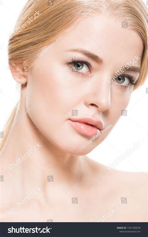 Beautiful Naked Blonde Woman Looking Camera Stock Photo 1291339078 Shutterstock