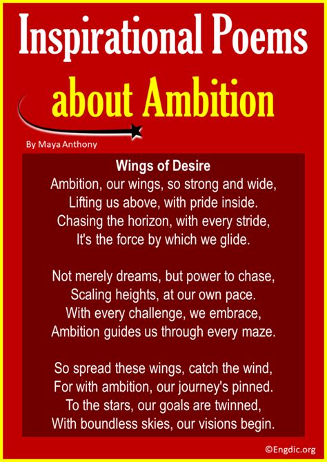 10 Short Inspirational Poems About Ambition Engdic