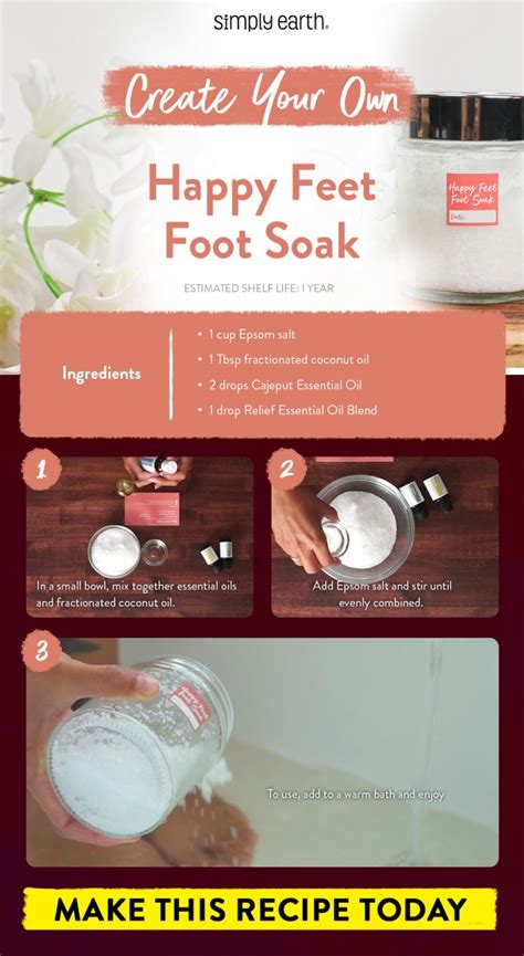 Epsom Salt Foot Soak Recipe With Essential Oils - Simply Earth Blog