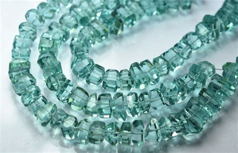 Inches Strand Gorgeous Quality Sea Green Hydro Quartz Center