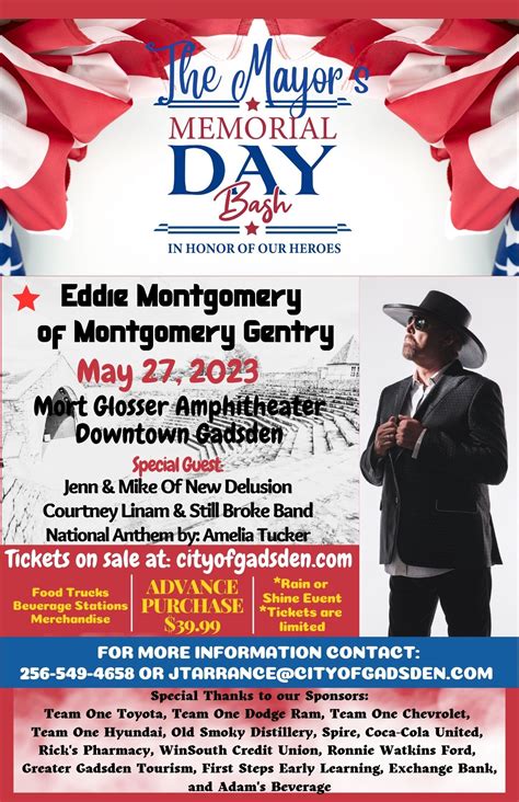 The Mayor's Memorial Day Bash!... - Gadsden Public Library | Facebook