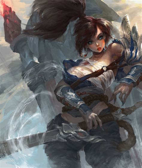 Lol Yasuo Girl Stopp Wi On Artstation At Artworkqazoez Concept