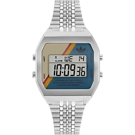 adidas Originals | Two Stainless Steel Fashion Digital Quartz Watch ...