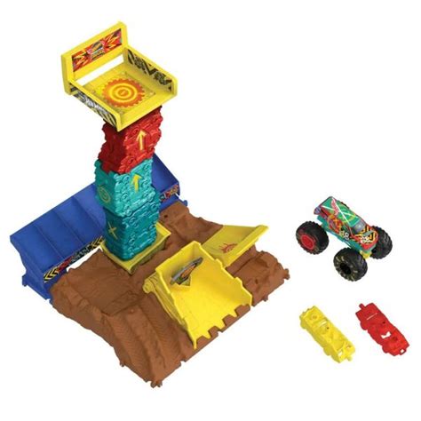 Pista Cu Lansator Si Masinuta Hot Wheels Monster Trucks Arena Smashers Hippoland Ro