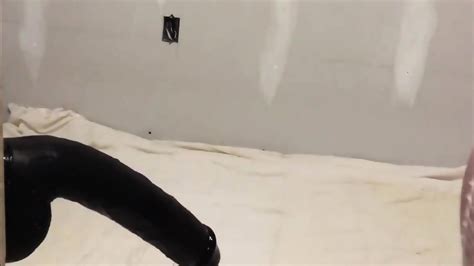 Misty Fucks Huge Black Dildo