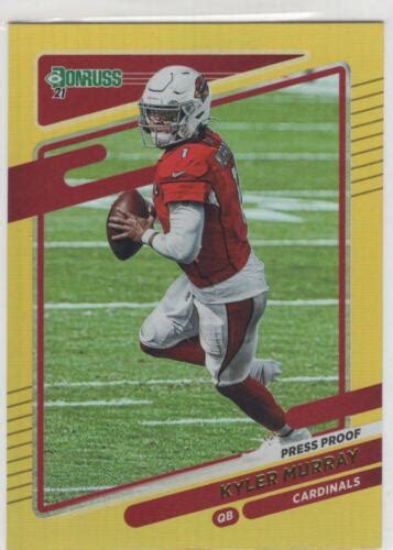 2021 Panini Donruss Kyler Murray Gold Holo Press Proof EBay