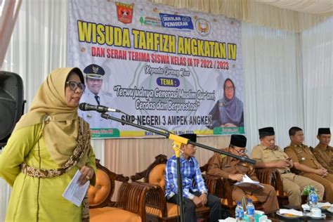 SMPN 3 Ampek Angkek Baru Berdiri 6 Tahun Sudah Gelar Wisuda Tahfiz Ke