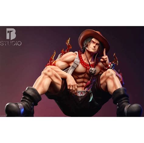 Bt Studio One Piece Portgasd Ace Figure Toy Resin Statue Hobbies