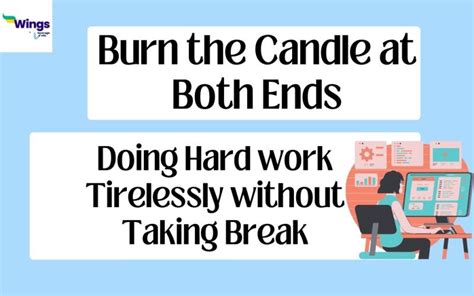 Burn The Candle At Both Ends Meaning Examples Synonyms Leverage Edu