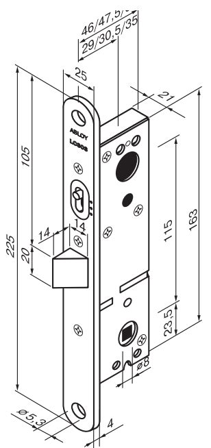 Защелка Abloy LC303 купить с доставкой по России по доступным ценам