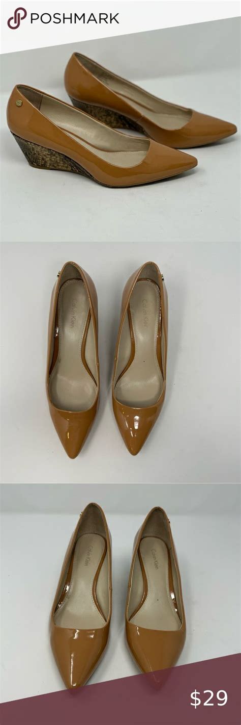 Calvin Klein Besse Nude And Snakeskin Wedge Heels Wedge Heels Heels Calvin