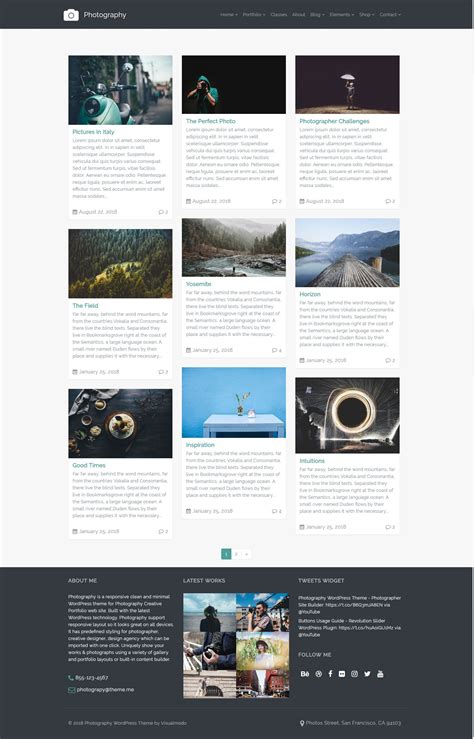 Photography WordPress Theme #Ad , #sponsored, #Alert#Box#Audio# ...