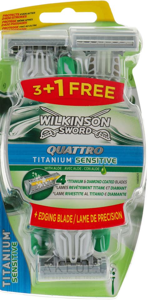 Wilkinson Sword Quattro Titanium Sensitive Maquinillas De Afeitar