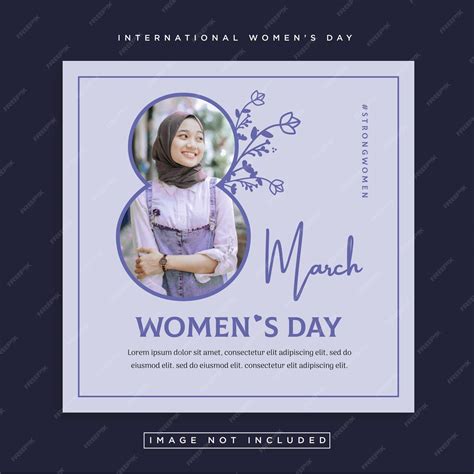 Premium Vector International Womens Day Social Media Post Template