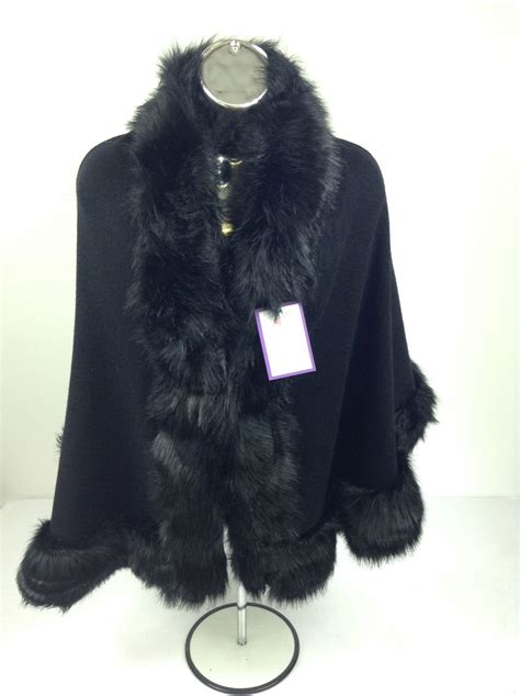 Black Faux Fur Wrap Ladies Fashionwear Love4bags Boutique