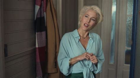 Denim Crop Top Shirt Worn By Jean Milburn Gillian Anderson As Seen In Sex Education S E
