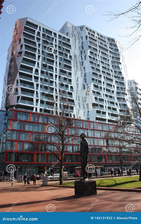 New Modern Buildings And Skyscrapers In Rotterdam Holland Editorial