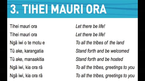 tihei mauri ora youtube