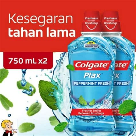 Jual Colgate Mouthwash Plax Peppermint Fresh Obat Kumur Ml Twin